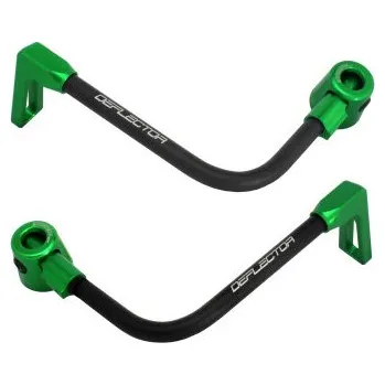 Lever guard ACCOSSATO with black hose and joint right + left , aluminium DE003-013-TP-12