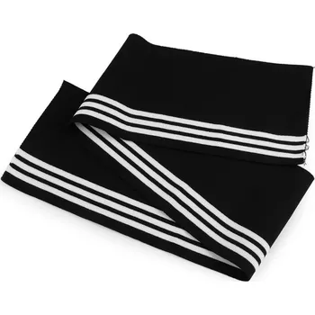 Elastický bavlněný náplet / oděvní manžeta 14x80 cm - černá