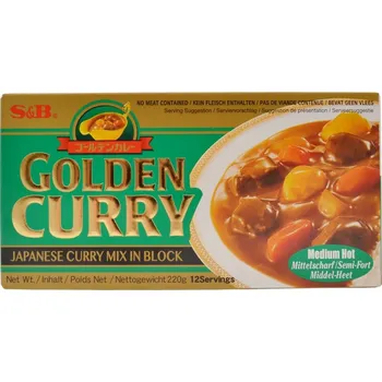 Omáčka S&B Foods Golden Curry Medium Hot 220 g