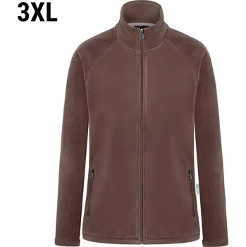 G.Gastro KARLOWSKY | Dámská pracovní fleecová bunda Warm-Up - světle hnědý - velikost: 3XL