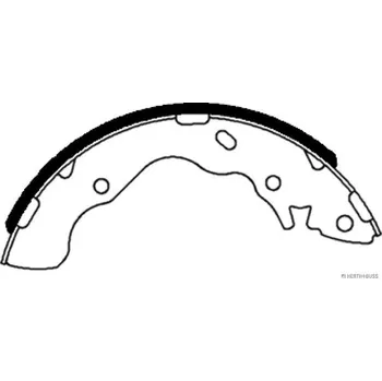 Brzdová čelist Sada brzdových čelistí HERTH+BUSS JAKOPARTS J3500528