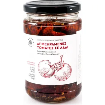 Sušená zelenina Geothermiki Hellas Sušená rajčata velká Geothermiki v oleji 280g