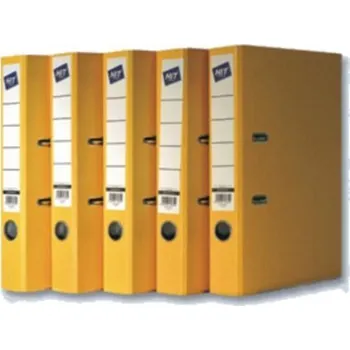 Pořadač prešpánový 5cm pákový žlutý