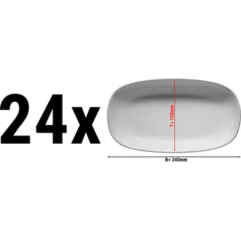 Talíř G.Gastro (24 Kusů) ENTIty - Talíř ovál - 34 cm