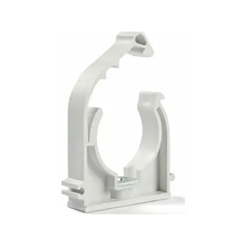 hadicová spona Příchytka D 18 s klipem a maticí bílá (50 ks)