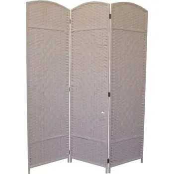 Paraván Paravan provázkový třídílný barva bílá - SLEVA 3% s kodem radost25