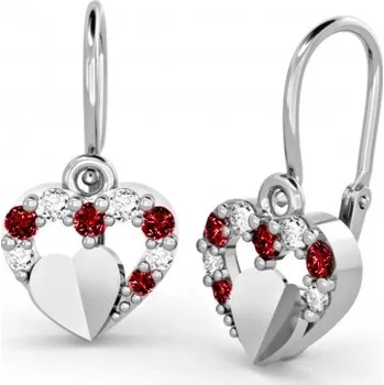 Náušnice Couple, Dětské náušnice Darcy, bílé zlato a zirkony, 585-66-3-0357.1B00.0.00.104.14