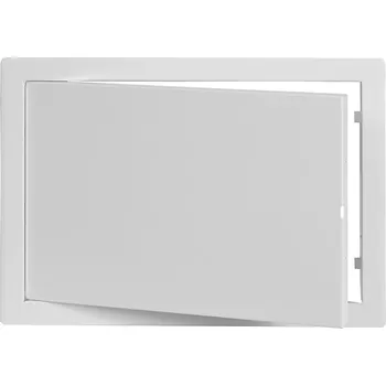 Ventishop KRDMb 400x300 kovová revizní dvířka se zapuštěným úchytem, bílá