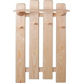 Věšák Dřevěná stěna s policí DN132 borovice masiv