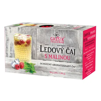 Čaj Grešík Ledový čaj s malinou 20 x 1,5 g