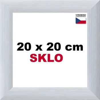Rám na obraz BFHM Alaska hliníkový rám 20x20cm - stříbrný