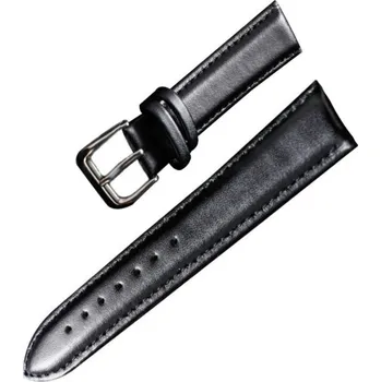 Řemínek na hodinky Kožený řemínek Ricardo Chieti, černý V1 - 20 mm