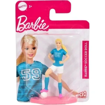 Panenka Mattel Barbie® Mikro panenka sportovkyně fotbalistka, HCH16
