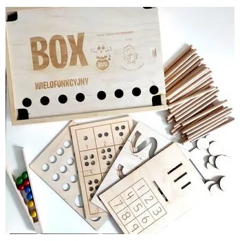 Dřevěná hračka Box wielofunkcyjny