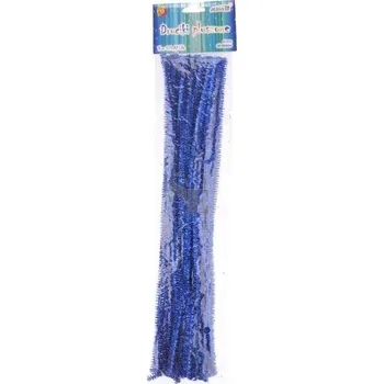 Hobby drát Chlupaté modelovací drátky 30cm 40ks metalové modré 622155