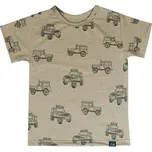 Tričko s krátkým rukávem Off road vehicles; Barva: hnědá; Velikost: 128