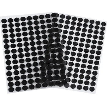 Zip Suchý zip samolepicí kolečka Ø10 mm, 63 párů - černý