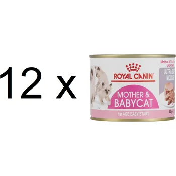 Krmivo pro kočku Royal Canin Mother & BabyCat Ultra Soft Mousse 12 x 195 g
