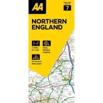 Cestování AA Road Map Northern England