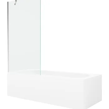 Vana Mexen Vega vana 150x70cm panel + zástěna 90 cm, transparent, chrom 550115070X9509000001