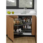 Cemux CORNER FRONT Style s tlumením antracit Šířka skříňky: 1000 mm, Min. šířka otvoru: 473 mm