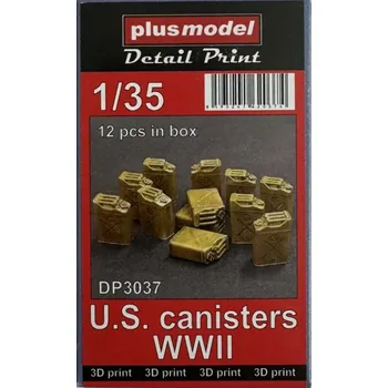 Plastikový model Plusmodel 1/35 U.S. canisters WWII, 12 pcs. (3D Print)