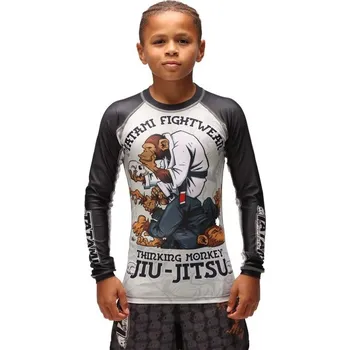 Rashguard Tatami fightwear DĚTSKÝ rashguard Tatami THINKER MONKEY - dlouhé rukávy Velikost: 9-11 let