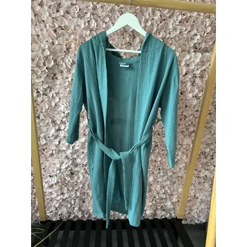 Dívčí župan Mimilove Mušelínový župánek pro větší děti 6 -10 let Tyrkysově modrá