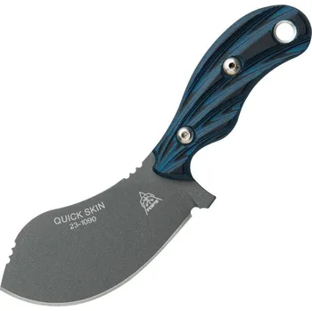 lovecký nůž Tops Quick Skin Tungsten Cerakote Black Blue G10