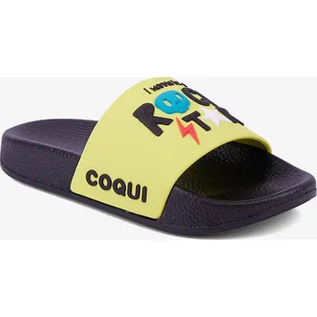 Chlapecká obuv Chlapecké pantofle COQUI RUKI Black/Citrus Rock Star 24/25