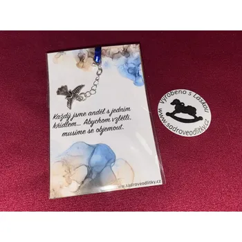HandMade by VeJa Dárková karta - Citát č.5 s přívěškem