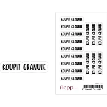 samolepka Fleppi Samolepky Koupit granule