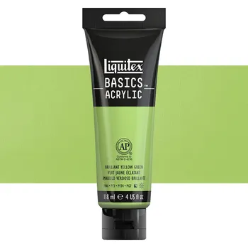 Vodová barva Akrylová barva Liquitex Basics - Brilliant Yellow Green Balení: 118 ml