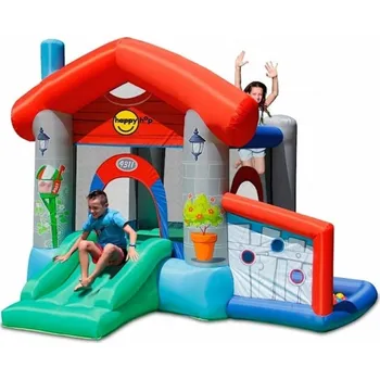 Balónek Happy Hop Skákací hrad domeček se skluzavkou + míčky