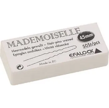 Efalock-Professional Kadernictvi Jehly-a-sponky-do-vlasuSponky do vlasů Mademoiselle 4,5 cm hnědá 50 Stk. (2,00 Kč / 1 ks.)