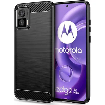 Pouzdro na mobilní telefon Kryt Motorola EDGE 30 Neo Tech-Protect TPU Carbon black