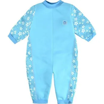 Neoprenový oblek Splash About Dětský neopren - overal - Modré květy Vel. S