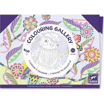 Omalovánky barevná galerie - Ptáci