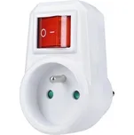 Solight P96 Zásuvka s vypínačem, 16A, bílá