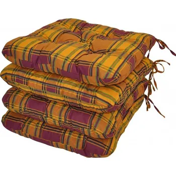 Podsedák Nábytek PEGAS Sedák UNI Maxi barva okrová kostka - set 4 kusy