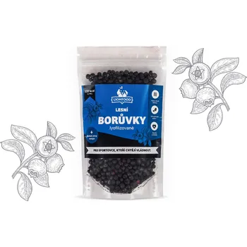 Sušené ovoce LIONFOOD Lesní borůvky lyofilizované Hmotnost balení:: 140g