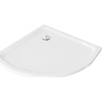 Sprchová vanička Mexen FLAT Sprchová vanička půlkruhová 100x100x5 cm, bílá 41101010