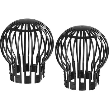 Strend Pro Síťka na okap koule 2 ks 13 x 14 cm černá