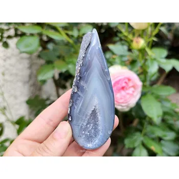 Přírodní kámen Achátová geoda 186g Brazílie