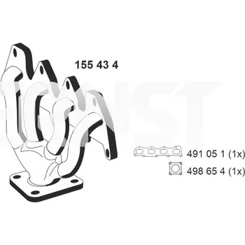 Auto-moto Koleno, výfukový systém ERNST 155434
