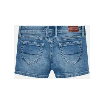 Dámské kraťasy Pepe Jeans Džínové šortky Slim Short Jr PG800860MP0 Modrá Slim Fit 16Y