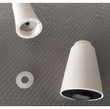 Vodovodní baterie Invena, výlevka do baterie série HULA/POGO, bílá, INV-SC-B1-100-L