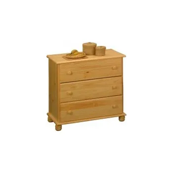 Komoda komoda borovice masiv 3 zásuvky 8013 šířka 80 cm