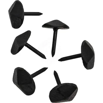 Karnevalový kostým Mystic Colonial Hardware Kovaný železný hřeb "Růže", fasetová hlava, 25 mm (sada 6 ks)