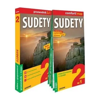 Cestování Sudety 2w1: przewodnik + mapa - praca zbiorowa